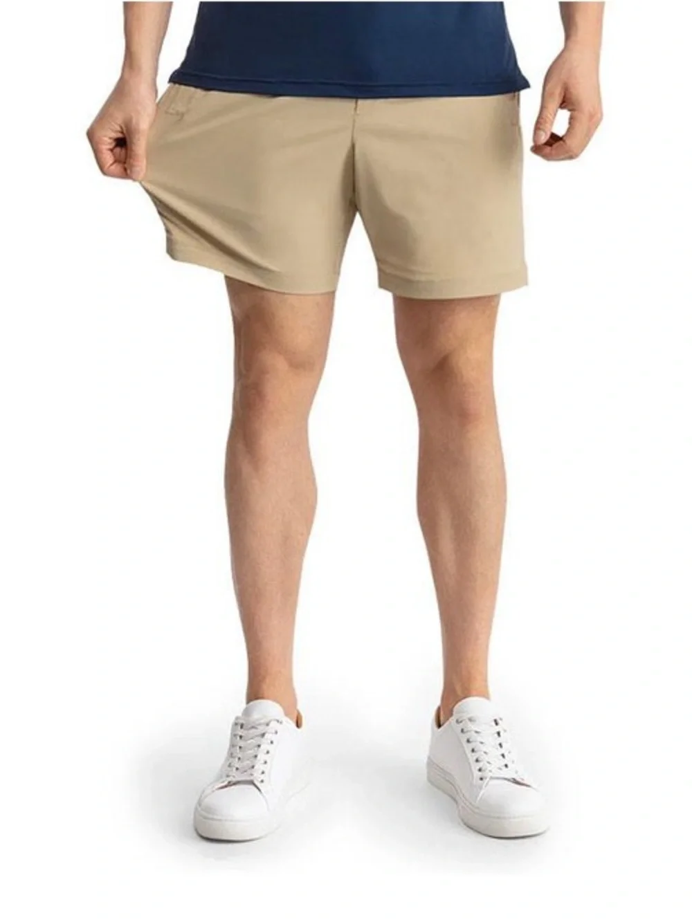Birddogs Men's Khaki Shorts 6” Inseam - Medium - Lined Stretch